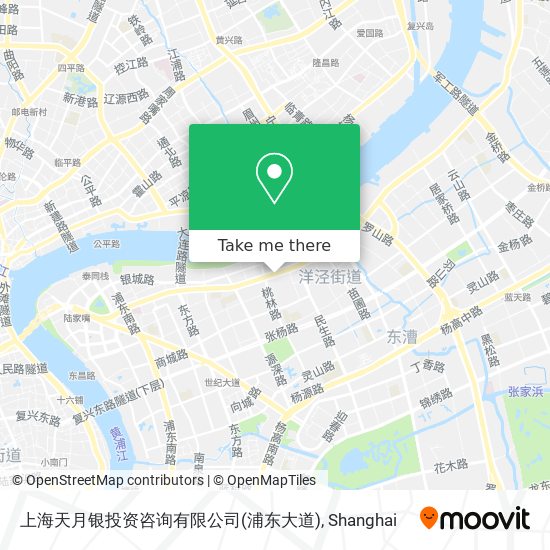 上海天月银投资咨询有限公司(浦东大道) map