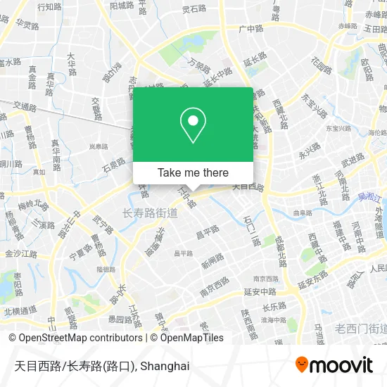 天目西路/长寿路(路口) map