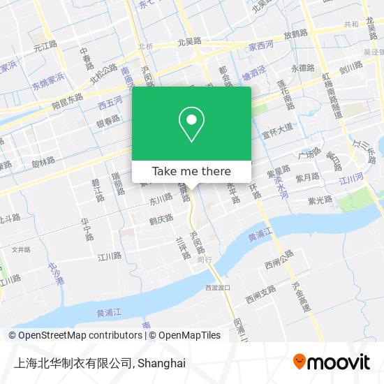 上海北华制衣有限公司 map