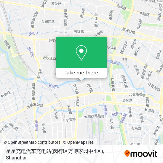 星星充电汽车充电站(闵行区万博家园中4区) map