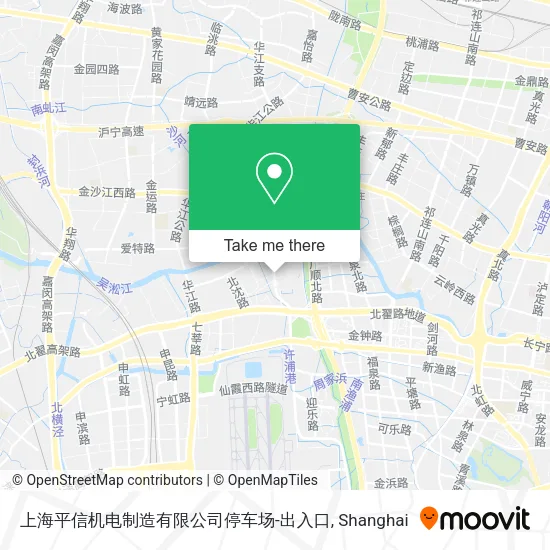 上海平信机电制造有限公司停车场-出入口 map