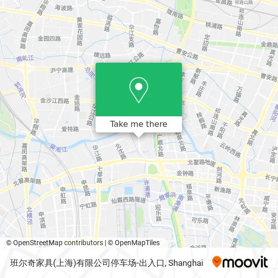 班尔奇家具(上海)有限公司停车场-出入口 map