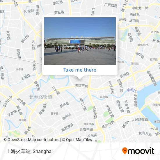 上海火车站 map