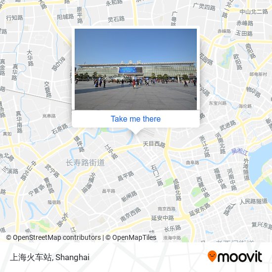 上海火车站 map