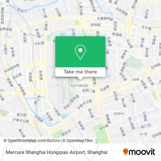 Mercure Shanghai Hongqiao Airport map