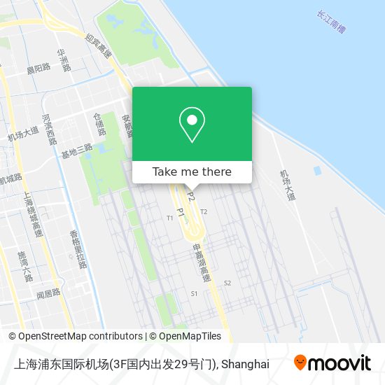 上海浦东国际机场(3F国内出发29号门) map