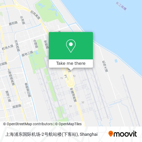 上海浦东国际机场-2号航站楼(下客站) map