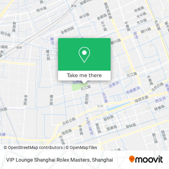 VIP Lounge Shanghai Rolex Masters map