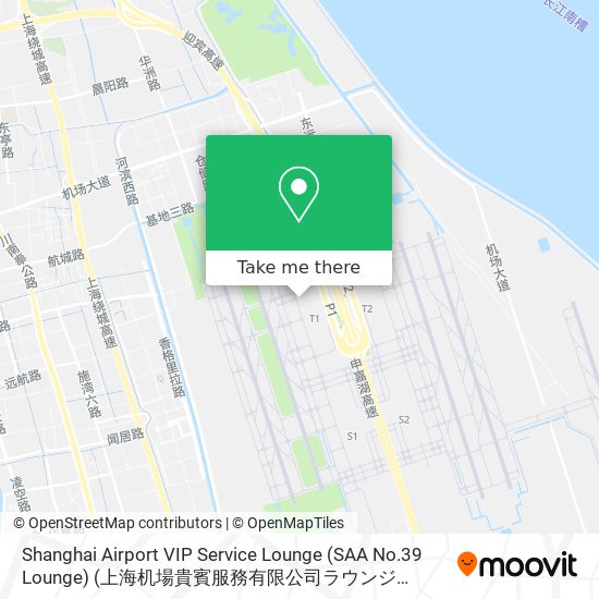 Shanghai Airport VIP Service Lounge (SAA No.39 Lounge) (上海机場貴賓服務有限公司ラウンジ（SAA39番ラウンジ）) map