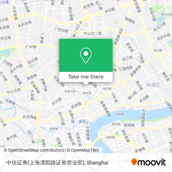 中信证券(上海溧阳路证券营业部) map