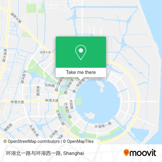 环湖北一路与环湖西一路 map