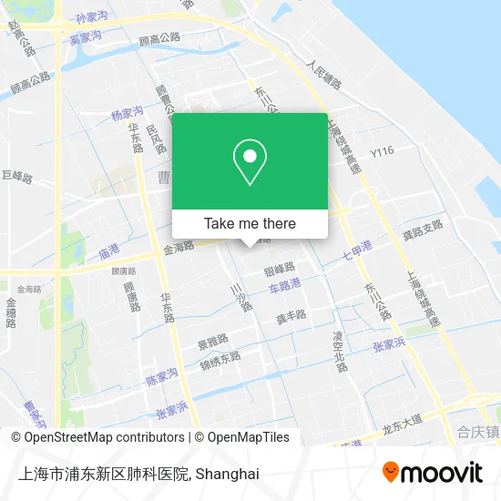 上海市浦东新区肺科医院 map