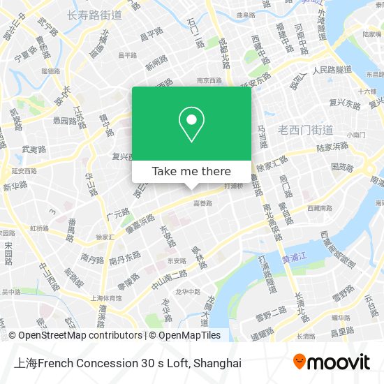 上海French Concession 30 s Loft map