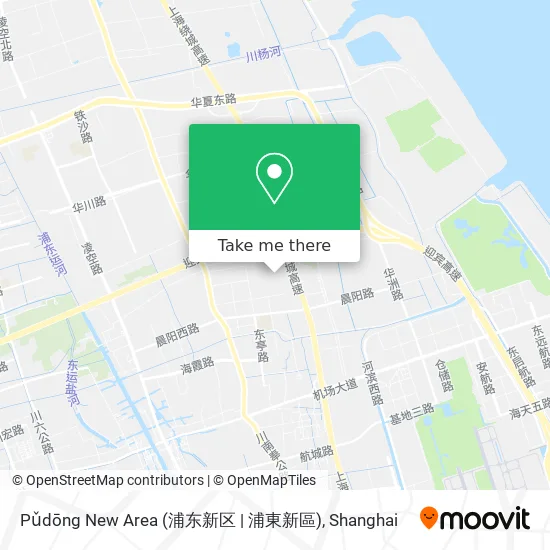 Pǔdōng New Area (浦东新区 | 浦東新區) map
