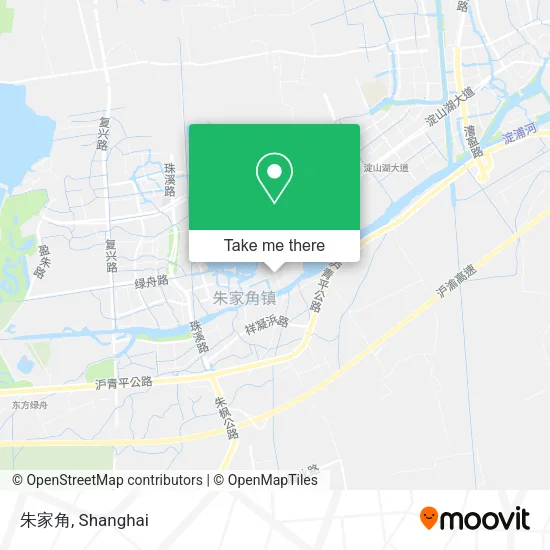 朱家角 map