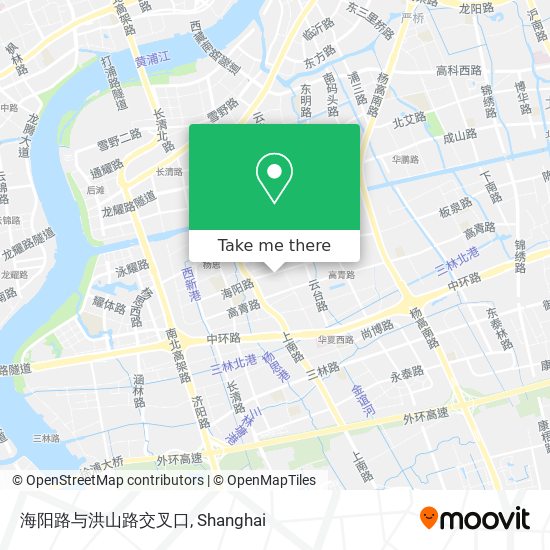 海阳路与洪山路交叉口 map