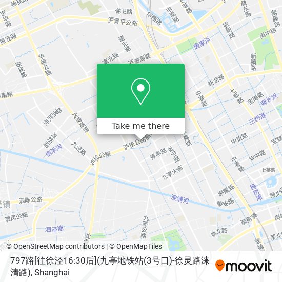 797路[往徐泾16:30后](九亭地铁站(3号口)-徐灵路涞清路) map