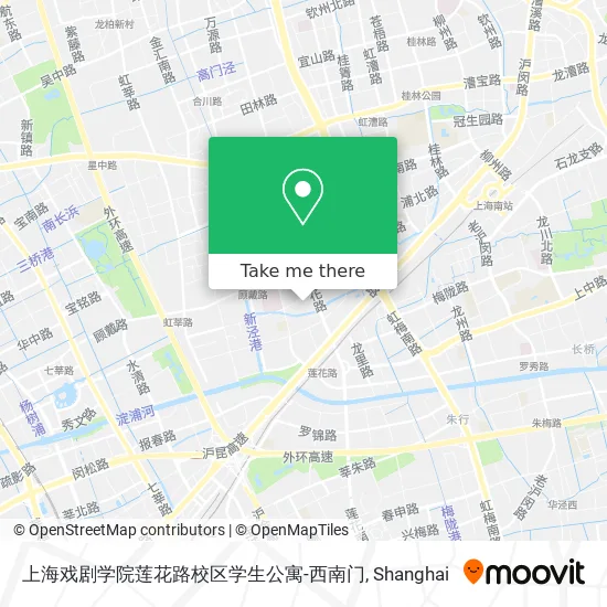 上海戏剧学院莲花路校区学生公寓-西南门 map