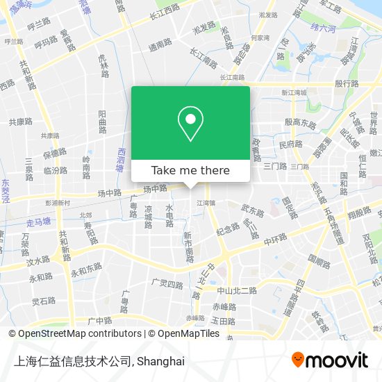 上海仁益信息技术公司 map