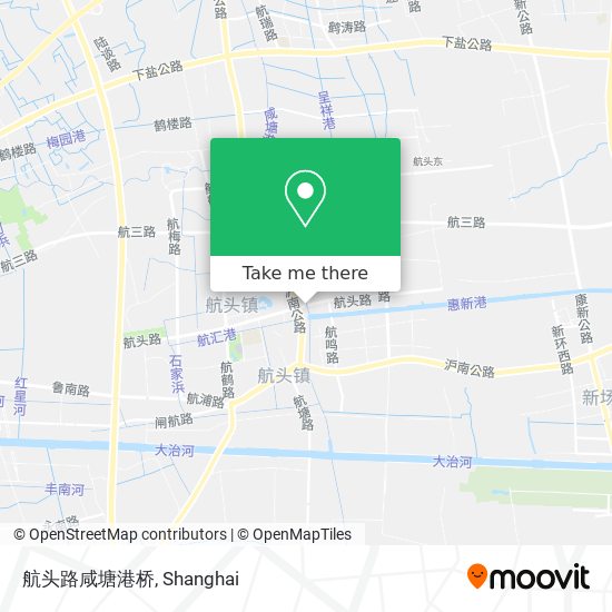航头路咸塘港桥 map