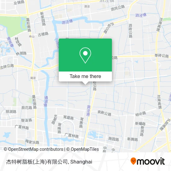 杰特树脂板(上海)有限公司 map