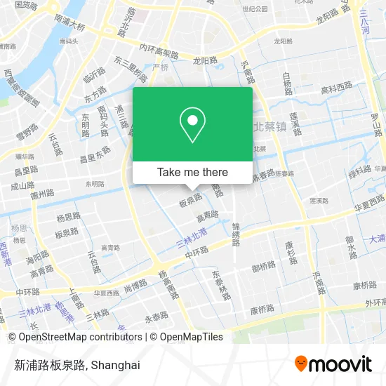 新浦路板泉路 map