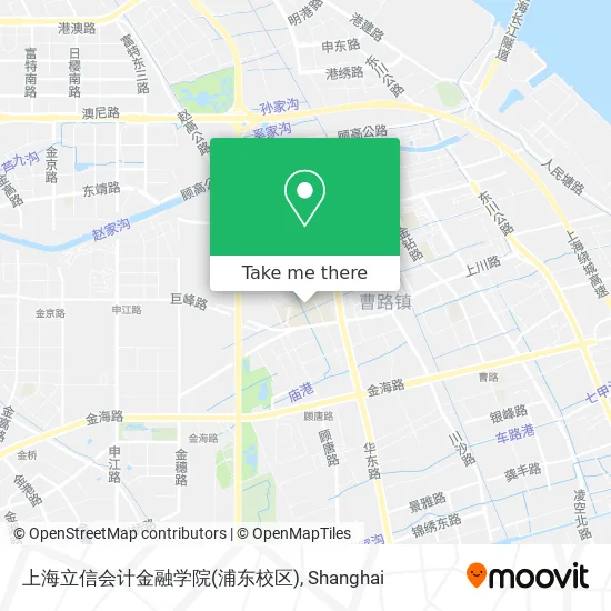 上海立信会计金融学院(浦东校区) map