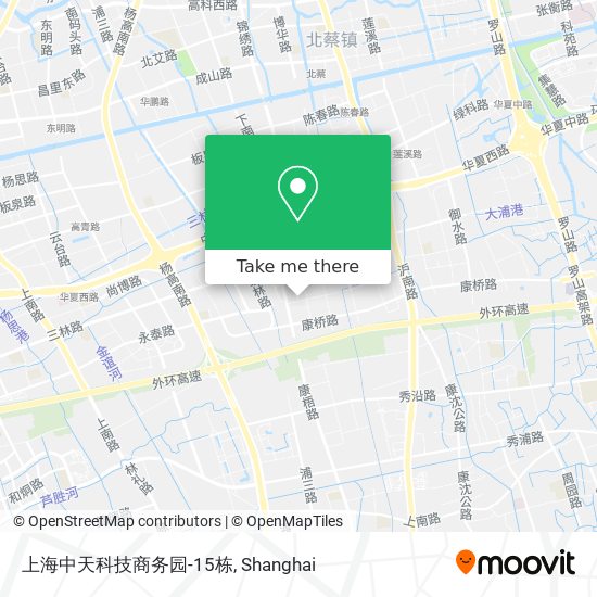 上海中天科技商务园-15栋 map
