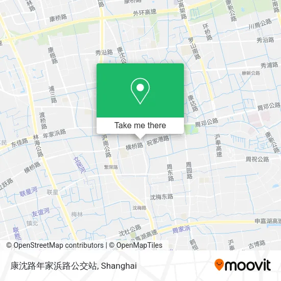 康沈路年家浜路公交站 map