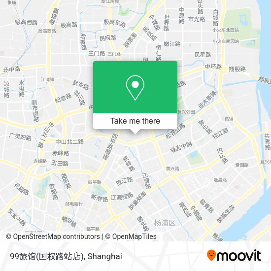 99旅馆(国权路站店) map