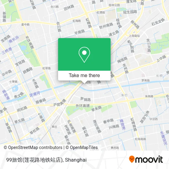 99旅馆(莲花路地铁站店) map