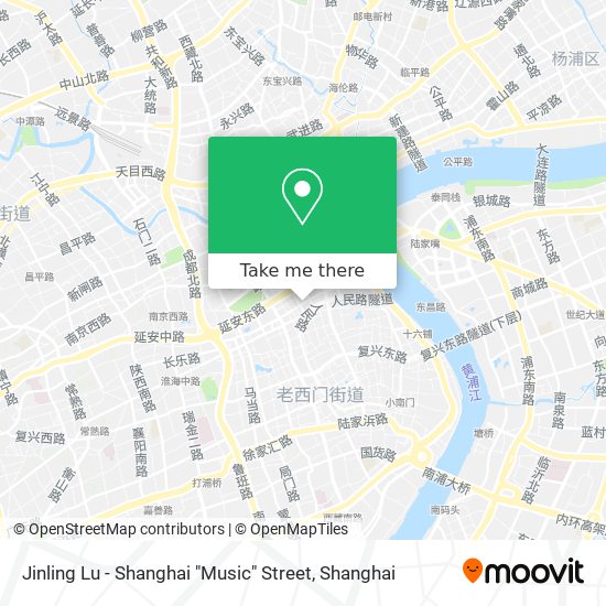 Jinling Lu - Shanghai "Music" Street map