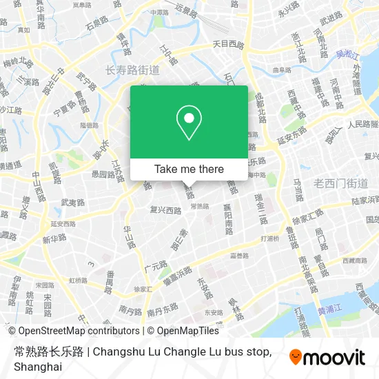常熟路长乐路 | Changshu Lu Changle Lu bus stop map