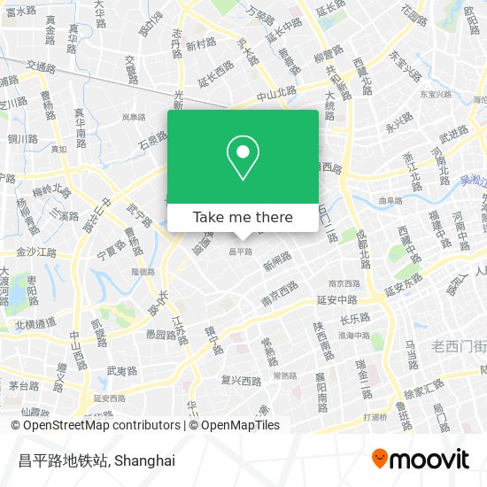 昌平路地铁站 map