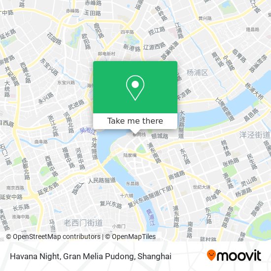 Havana Night, Gran Melia Pudong map