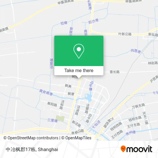 中冶枫郡17栋 map