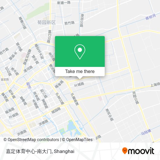 嘉定体育中心-南大门 map