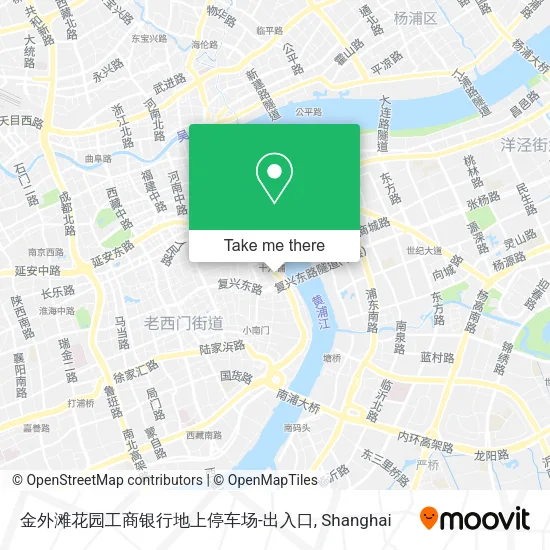 金外滩花园工商银行地上停车场-出入口 map