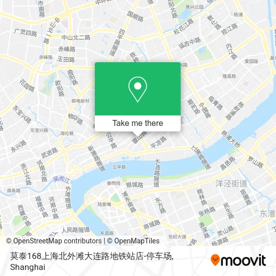 莫泰168上海北外滩大连路地铁站店-停车场 map