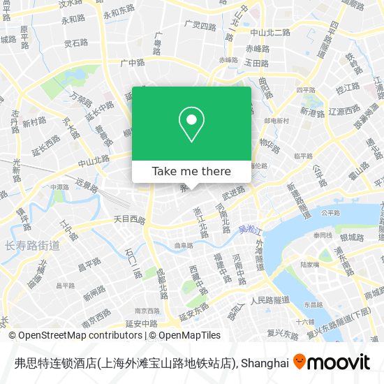 弗思特连锁酒店(上海外滩宝山路地铁站店) map