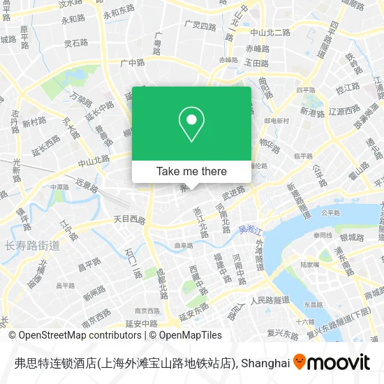 弗思特连锁酒店(上海外滩宝山路地铁站店) map