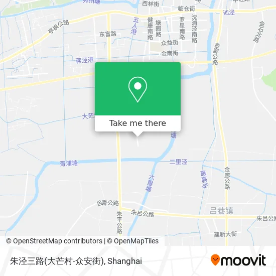 朱泾三路(大芒村-众安街) map