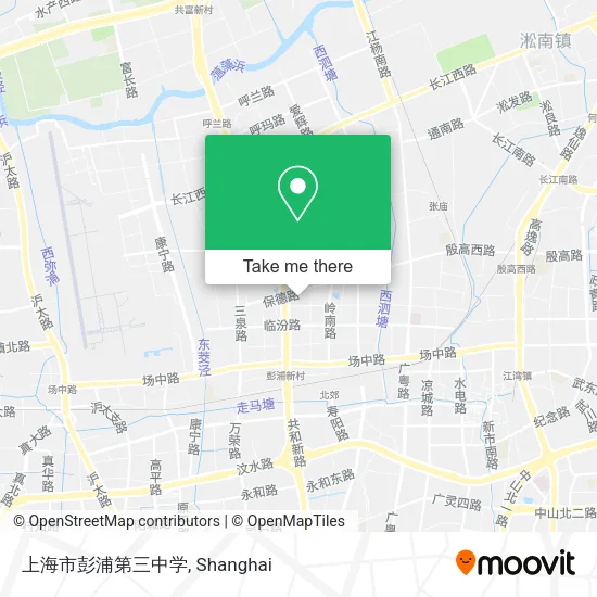 上海市彭浦第三中学 map