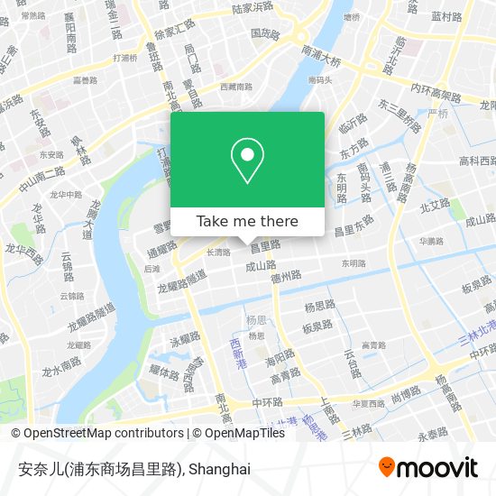 安奈儿(浦东商场昌里路) map
