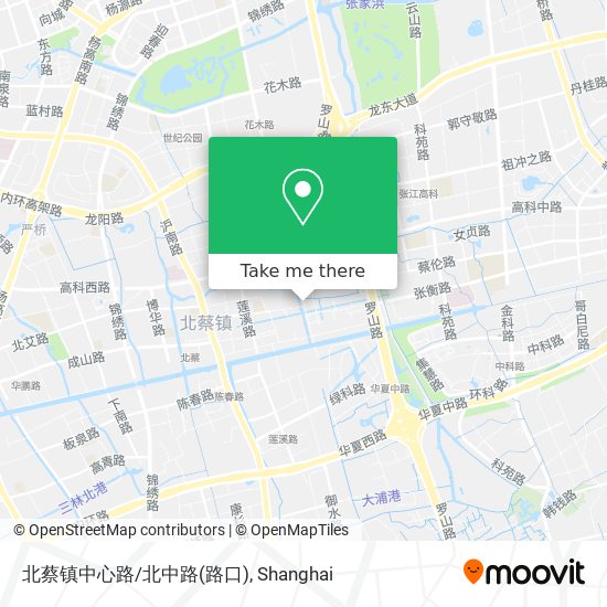 北蔡镇中心路/北中路(路口) map