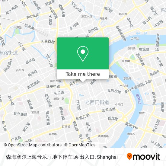 森海塞尔上海音乐厅地下停车场-出入口 map