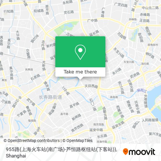 955路(上海火车站(南广场)-芦恒路枢纽站(下客站)) map