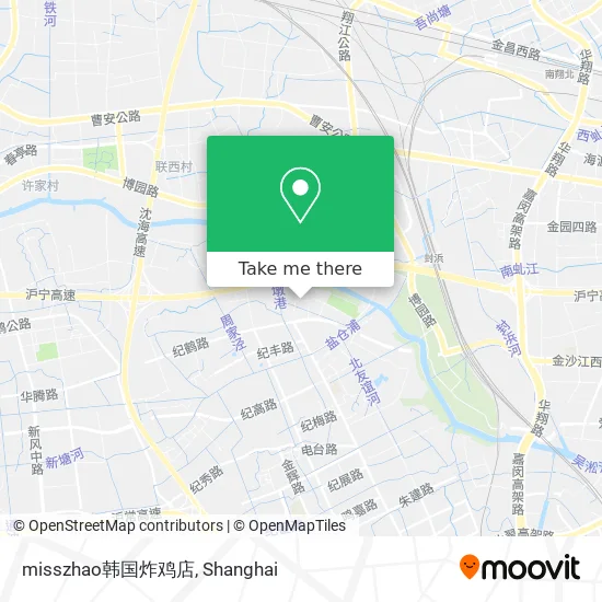 misszhao韩国炸鸡店 map