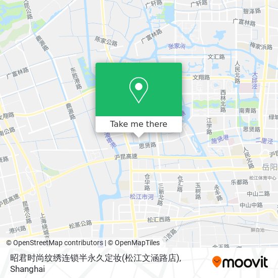 昭君时尚纹绣连锁半永久定妆(松江文涵路店) map