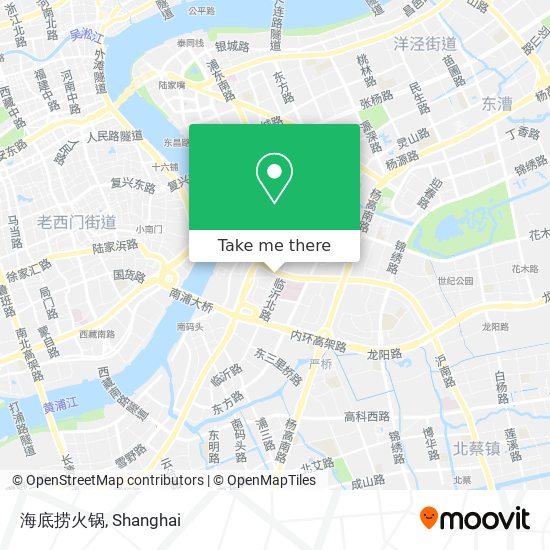 海底捞火锅 map